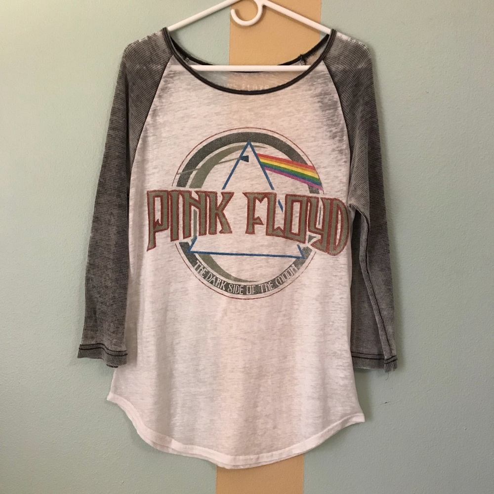 Faded Pink Floyd Baseball Tee